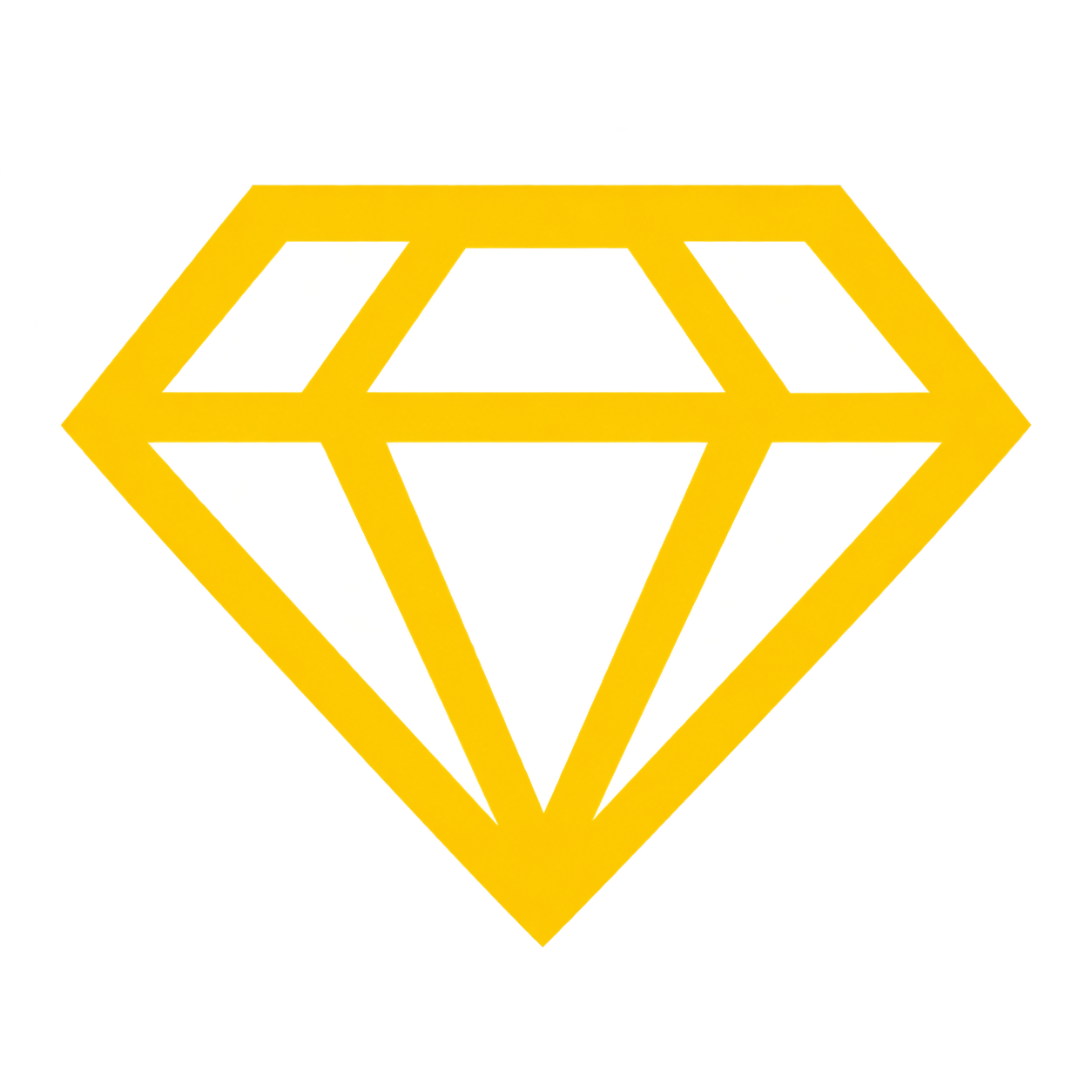 Ícone de diamante dourado