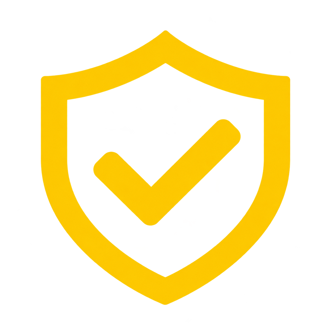 Ícone de escudo dourado